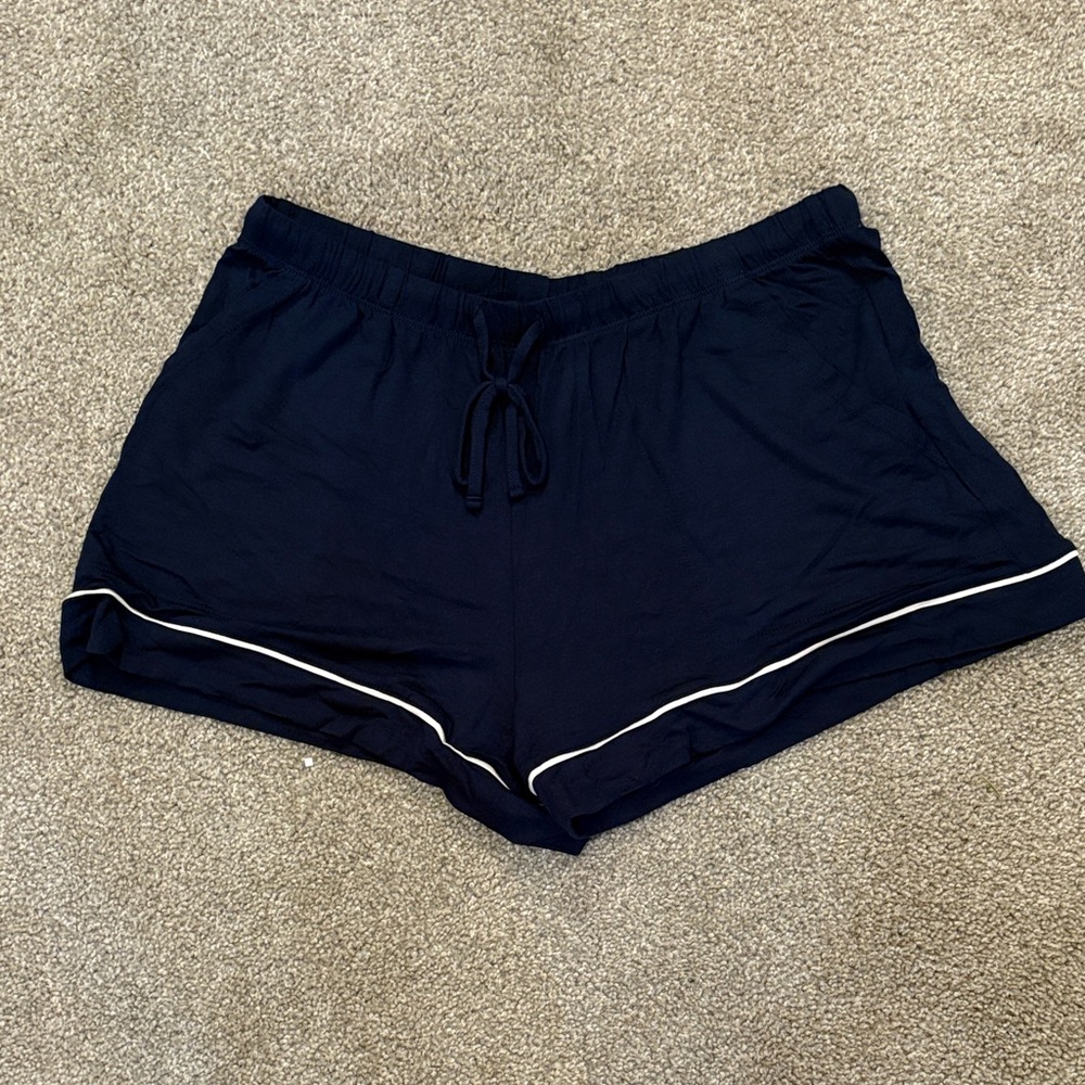 Target Women's Dark Blue Athletic Shorts with Light Trim